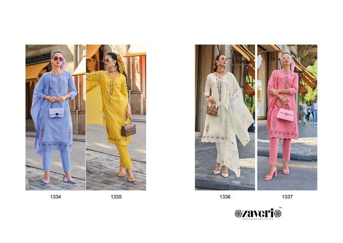 Maruel By Zaveri Cotton Embroidery Readymade Suits Orders In India